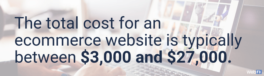 typical cost of an ecommerce site