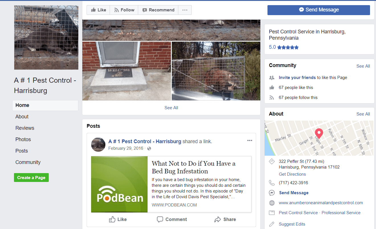 facebook pest control