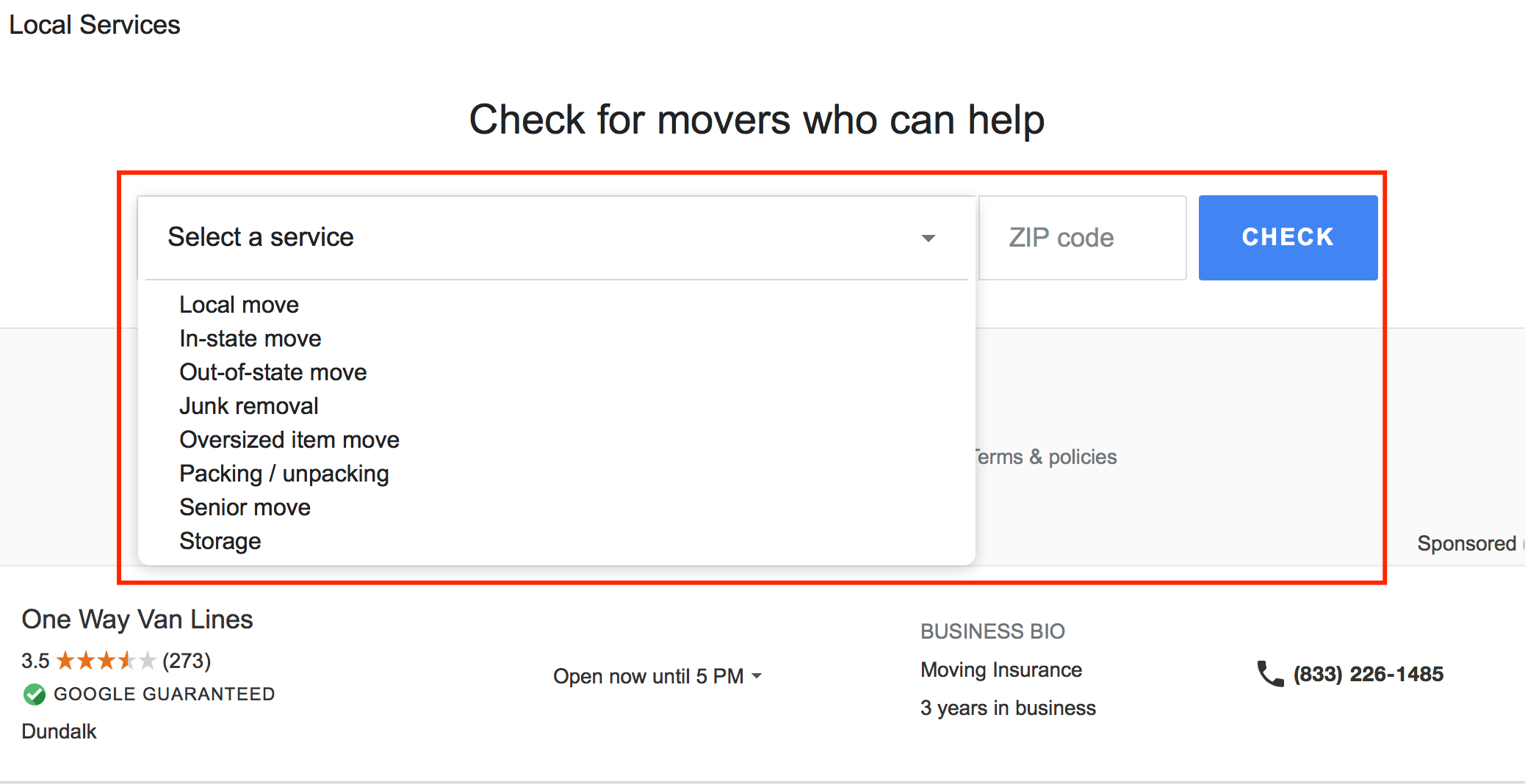 filtering movers