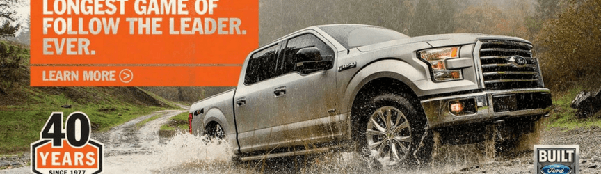 screenshot of ford website