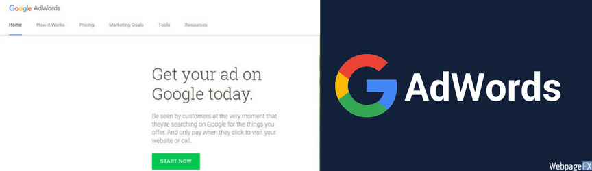screenshot of google ads