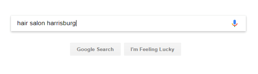 google search for hair salon harrisburg