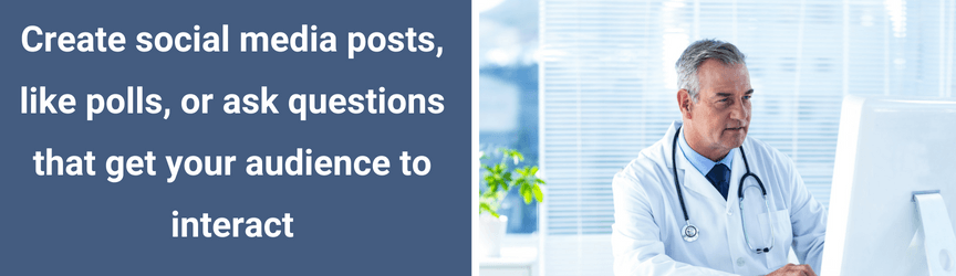 The types of posts that a physician can create on social media