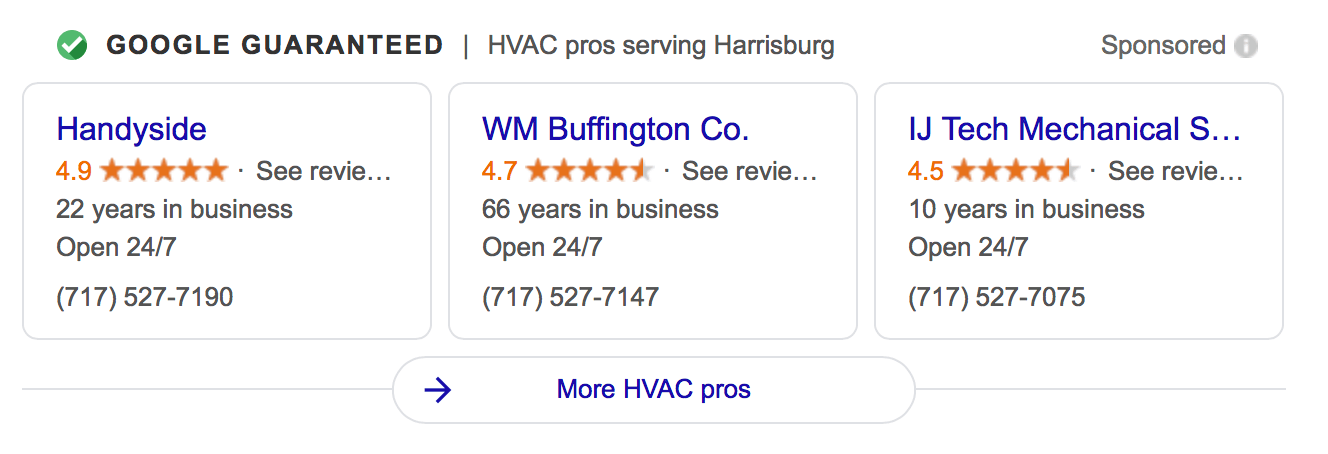 hvac local services ads