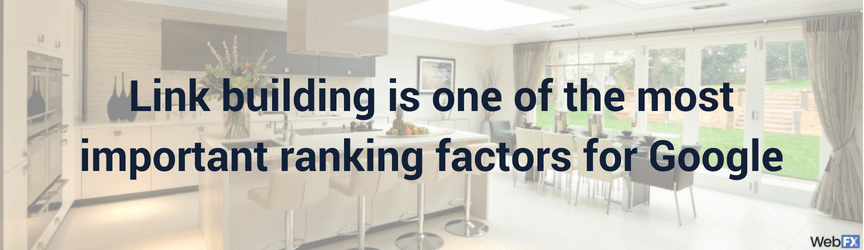 Link building is one of the most important ranking factors for Google