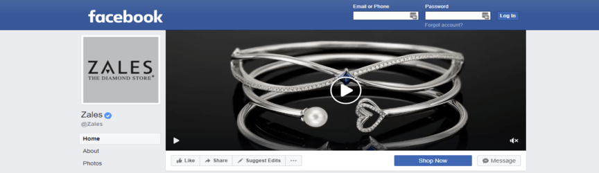 zales jewelry facebook page