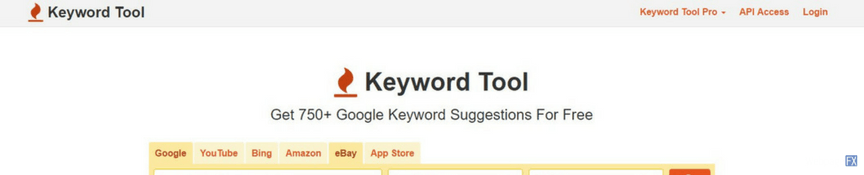 keyword tool screenshot