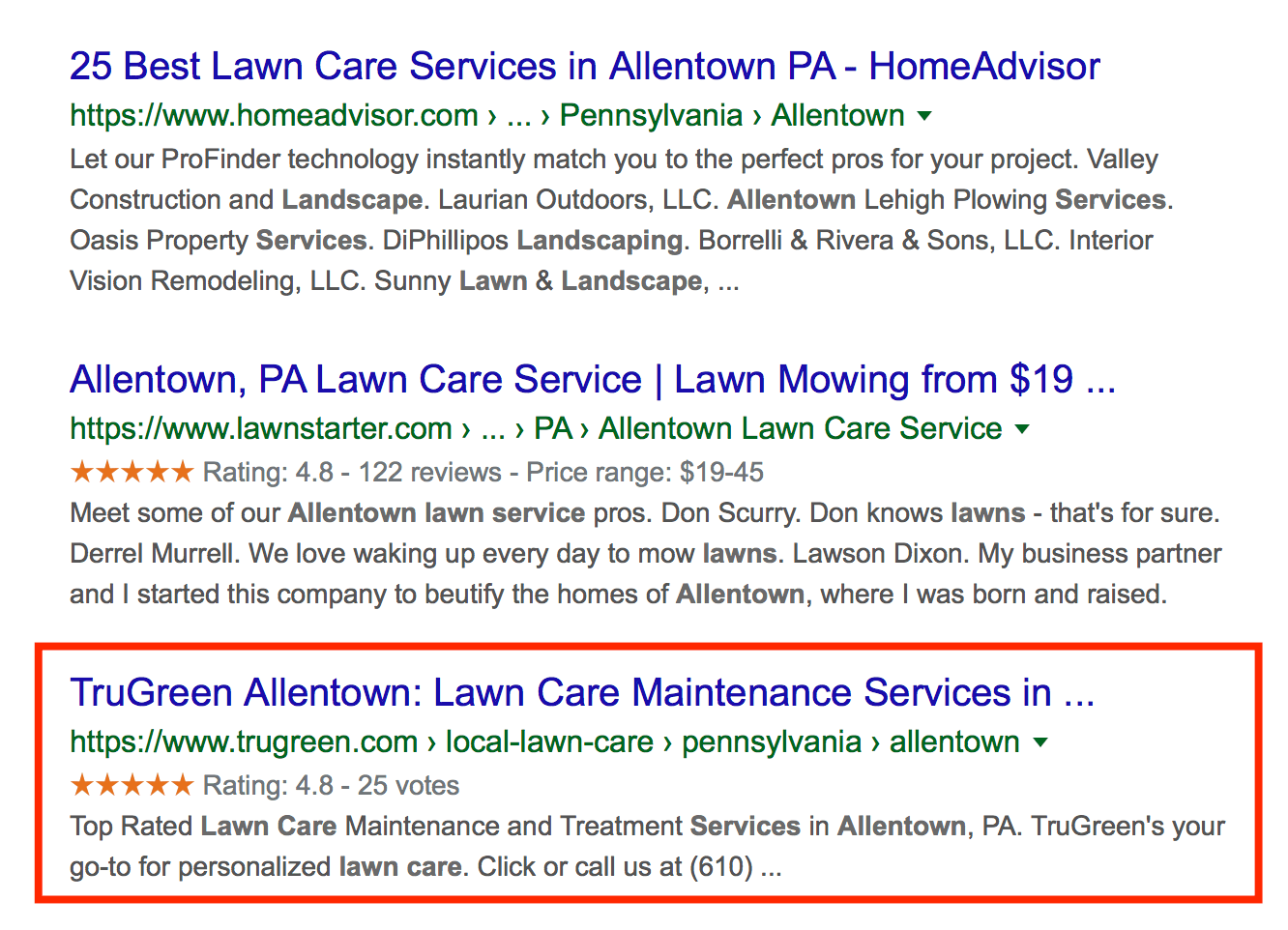 lawn care providers