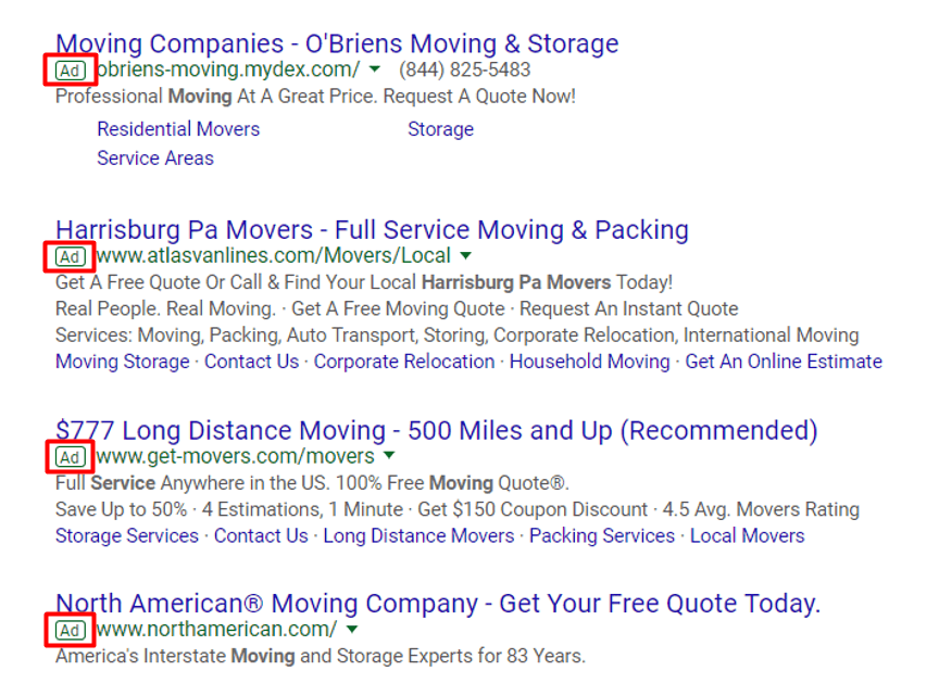 Lead Generation for Moving Companies