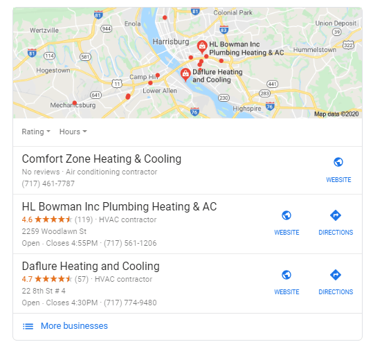 local seo hvac