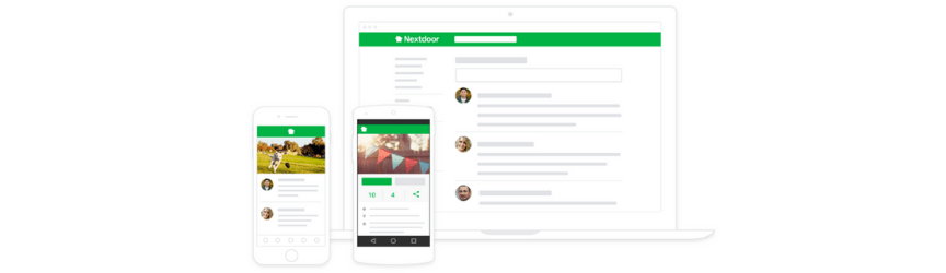 A mockup of NextDoor