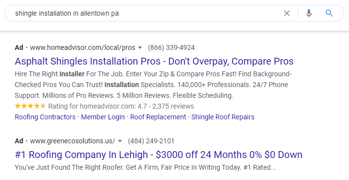 shingle install ad