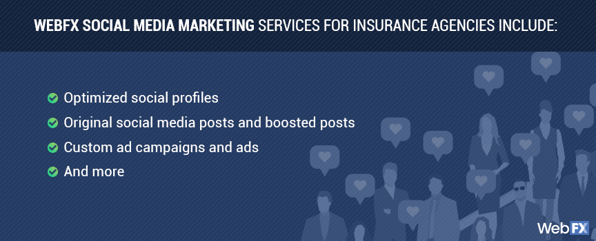 Social media services for insurance agencies