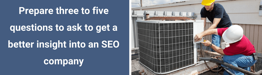 The number of questions you should ask an SEO company
