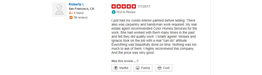 yelp review