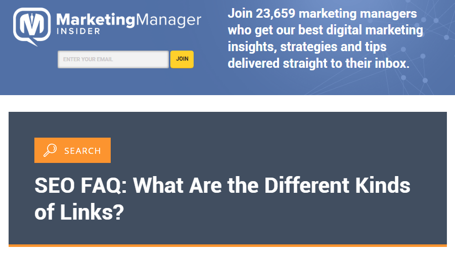 Content Marketing Blog Example