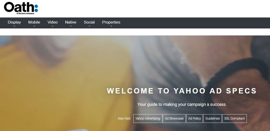 screenshot of adspecs