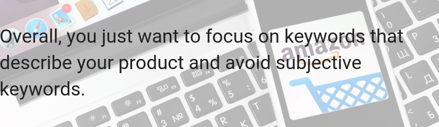 A keyword tip for Amazon