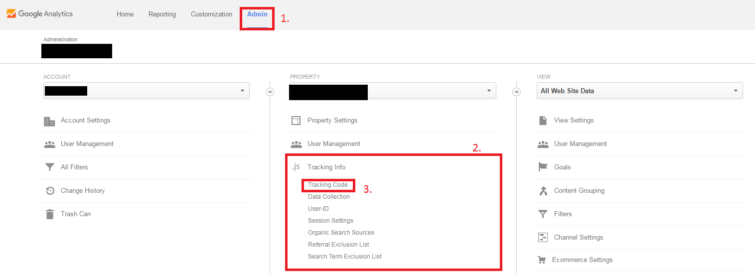 How to navigate to tracking id