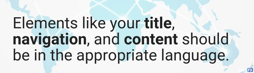 focus on language targeting