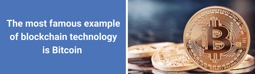 Bitcoin, an example of blockchain technology