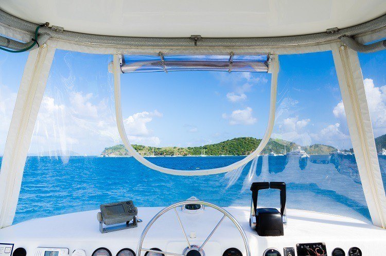 boat on blue water
