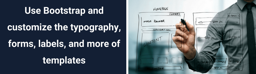The customization features available in Bootstrap