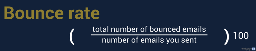 bounce rate equation