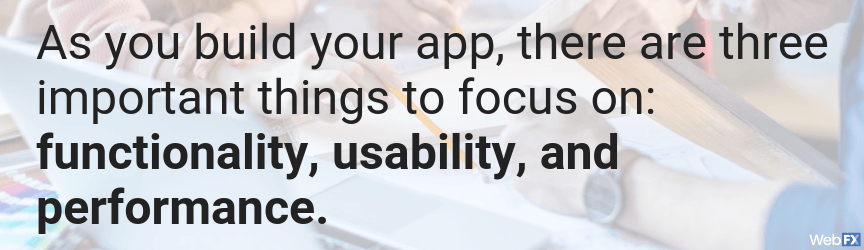 build your app to cater to user expectations