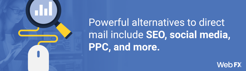 A list of alternatives to direct mail marketing
