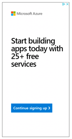 microsoft azure display ad