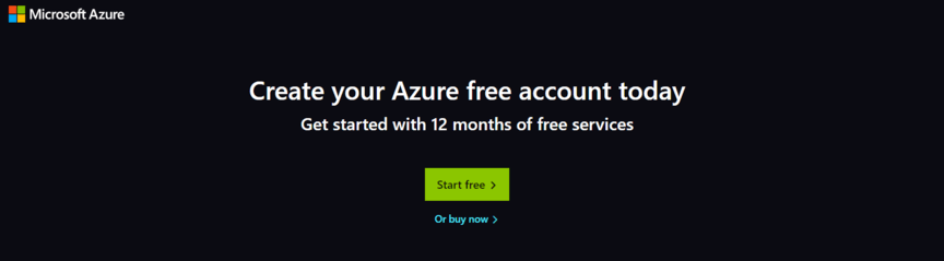 landing page example microsoft azure