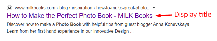 how to write a title tag