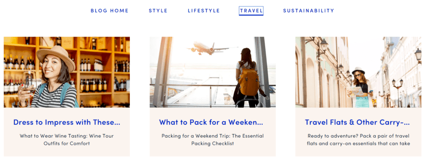 Ecommerce marketing strategy content marketing example