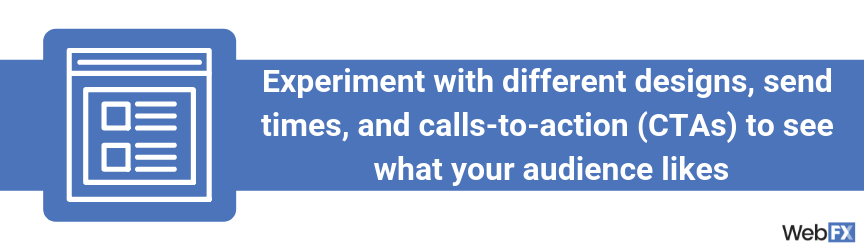 A statement with a best practice tip for email drip campaigns