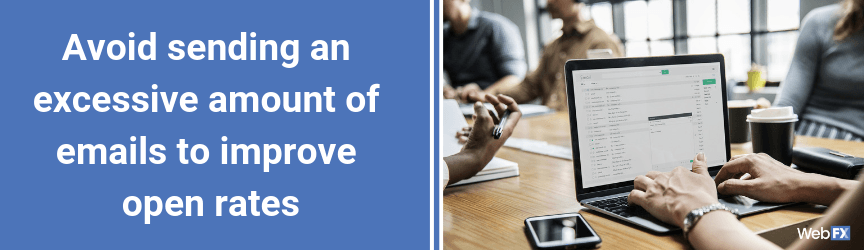 A best practice for high email open rates