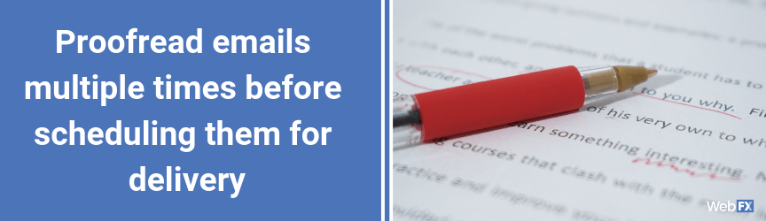 A proofreading tip for email marketing