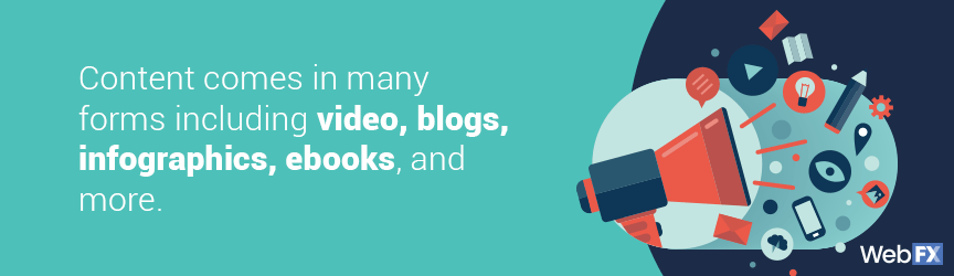 content comes in all different forms