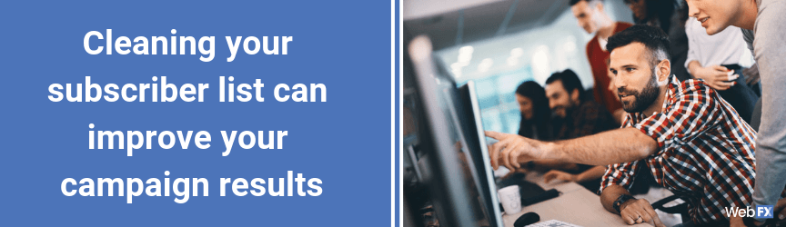 Cleaning your subscriber list can improve your campaign results