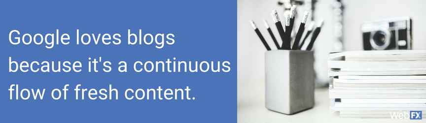 google loves blogs pull quote
