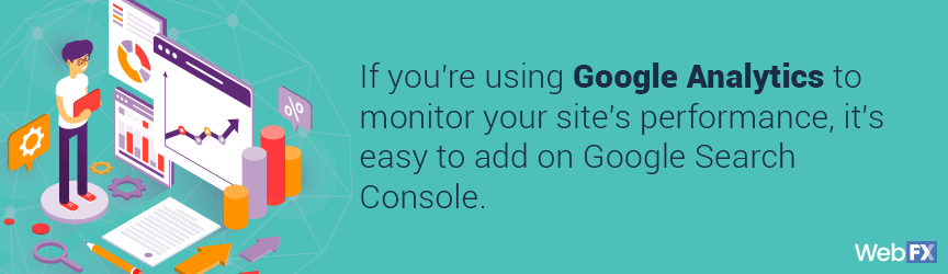 The ability to link Google Analytics with Google Search Console