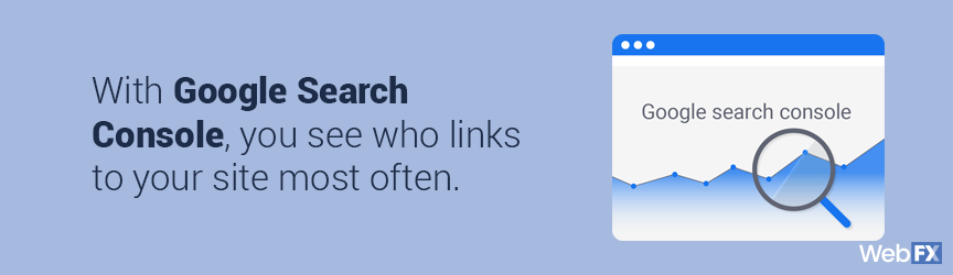 The Google Search Console feature to view backlinks