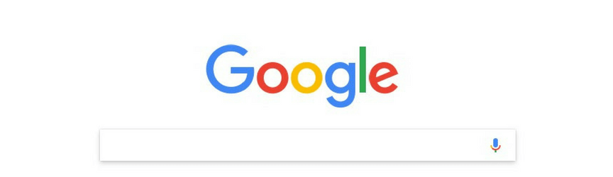 screenshot of google homepage