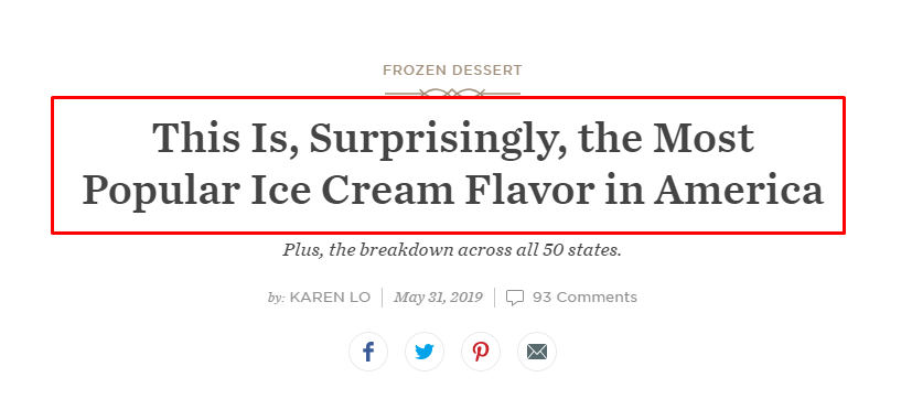 ice cream heading