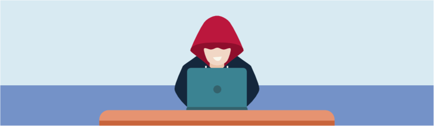 someone wearing a hood representing cloaking