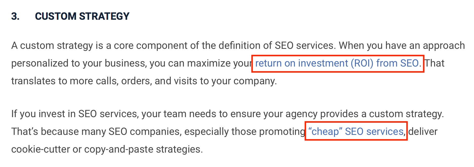 internal linking for seo