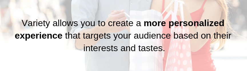 An advantage of Internet marketing is the ability to create personalized content