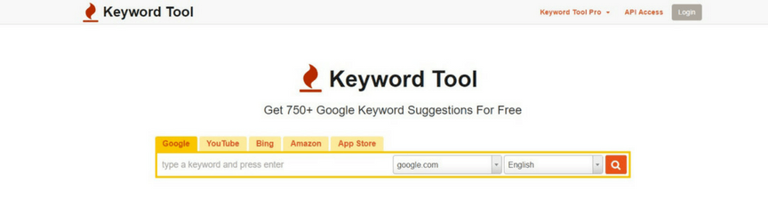 keyword tool.io screenshot