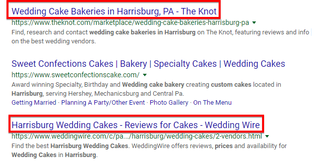 longtail keyword search for bakery