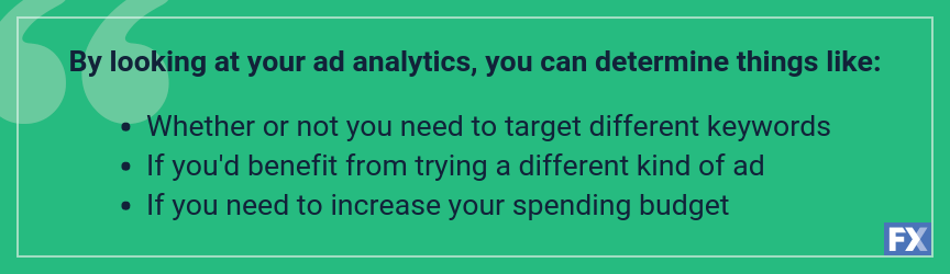 by looking at ad analytics you can see